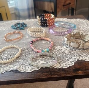 Elegant Multi-Color Bracelet Set